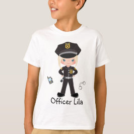 Camiseta Aplicación de la ley de oficiales de policía Chica