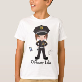 Camiseta Aplicación de la ley de oficiales de policía Chica