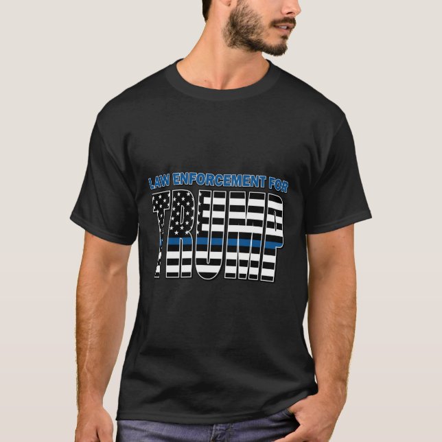 Camiseta Aplicación de la ley para Trump (Anverso)