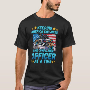 Camiseta Aplicación de la ley por un oficial de policía