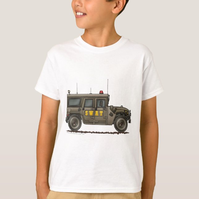 Camiseta Aplicación de ley de Hummer del equipo de GOLPE (Anverso)