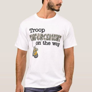 Camiseta Aplicación de maternidad de las tropas en la