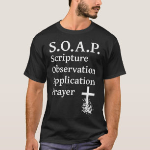 Camiseta Aplicación de Observación de Escrituras de Jabón C