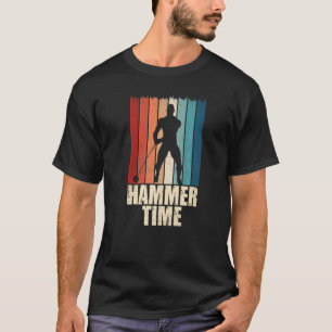 Camiseta Aplicación de pista y campo de lanzamiento de mart
