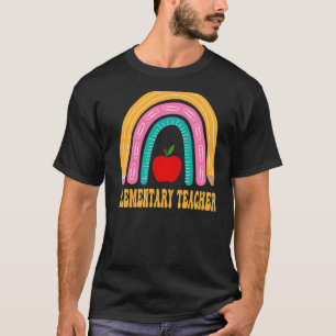 Camiseta Aplicación de Regreso a la Escuela Lindo Arcoíris