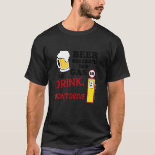 Camiseta Aplicación La Cerveza Más Barata Que La Gasolina A