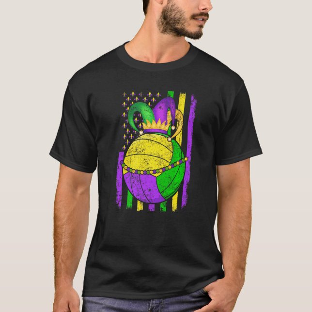 Camiseta Aplicación para el Festival Fiesta del Gorra Mardi (Anverso)