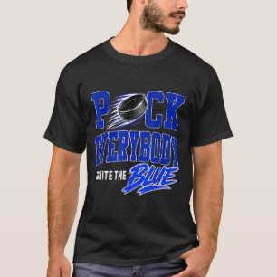Camiseta Aplicador de hockey azul vintage