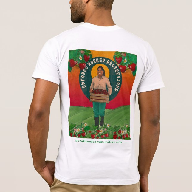 Camiseta Aplicar la protección de los trabajadores Unisex T (Reverso)