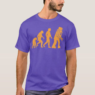 Camiseta Apo prehistórico al mono para el hombre a la evolu