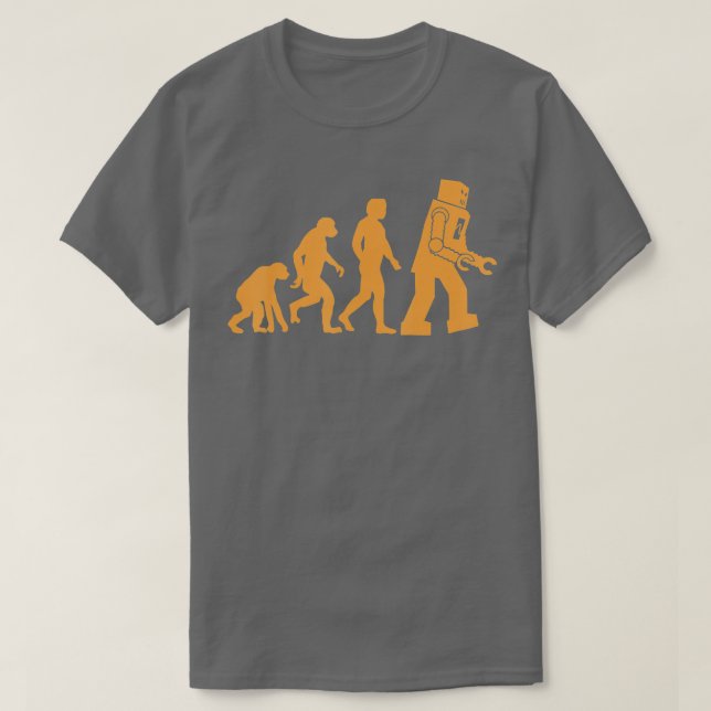 Camiseta Apo prehistórico al mono para el hombre a la evolu (Diseño del anverso)