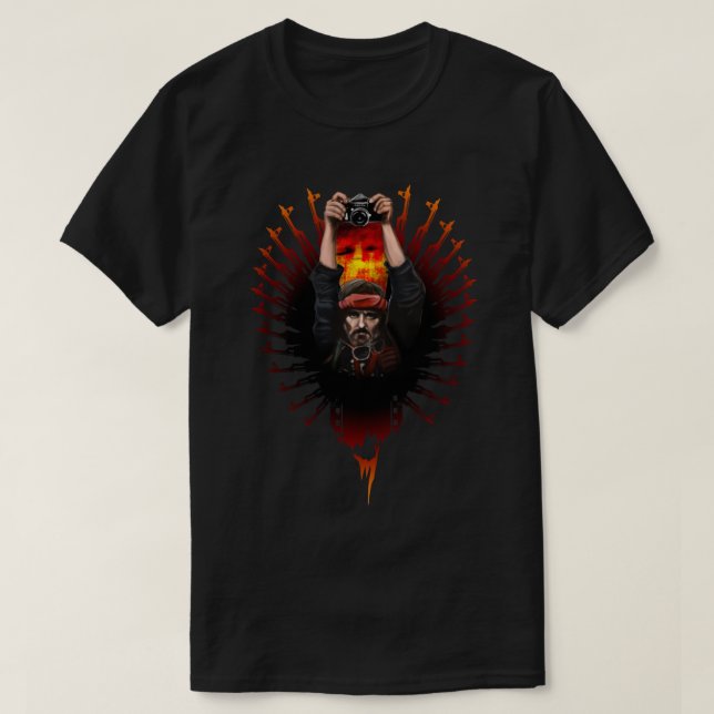 Camiseta Apocalipsis ahora - Dennis Hopper Pegatina (Diseño del anverso)