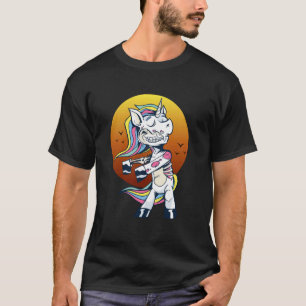 Camiseta Apocalipsis de Unicornio Zombie Fantasía Estilo At