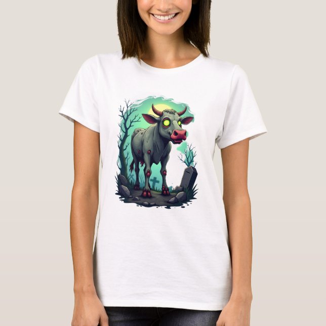 Camiseta Apocalipsis de vaca zombie (Anverso)