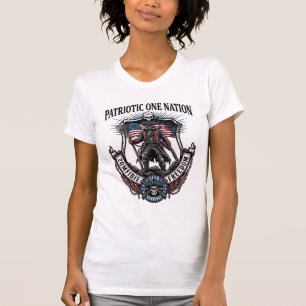 Camiseta Apocalipsis de Zombi Guerrero Loco Patriótico 1776