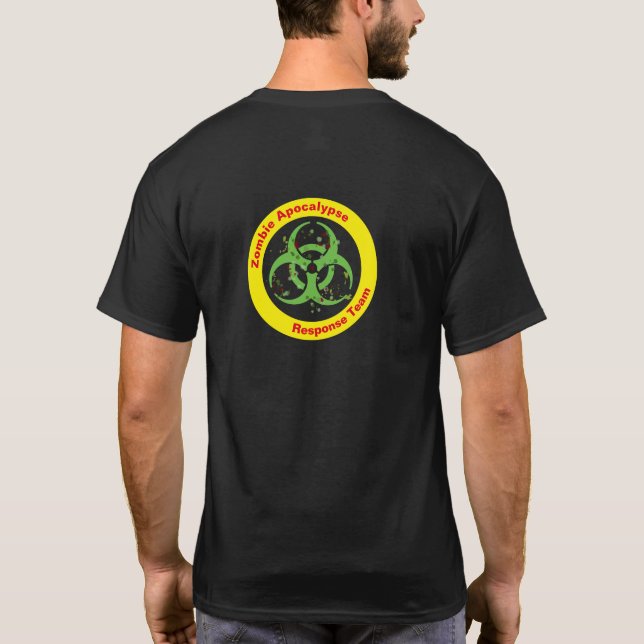 Camiseta Apocalipsis Zombi Salpicaduras de Sangre (Reverso)