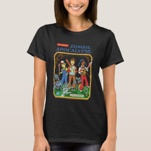 Camiseta Apocalipsis Zombi Sarcástico Retro Vintage Diverti