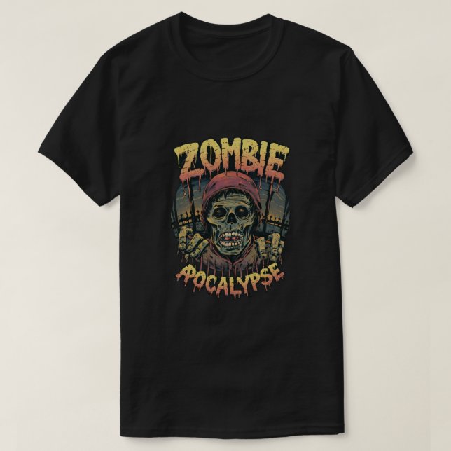 Camiseta Apocalipsis zombie (Diseño del anverso)