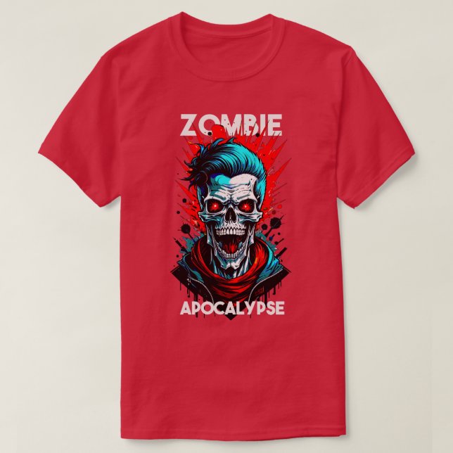 Camiseta Apocalipsis zombie (Diseño del anverso)