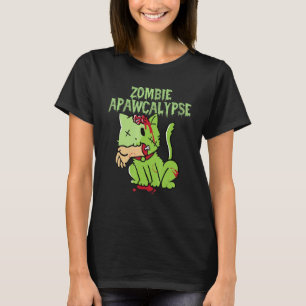 Camiseta Apocalipsis zombie gatito lindo zombie  Zombie gat