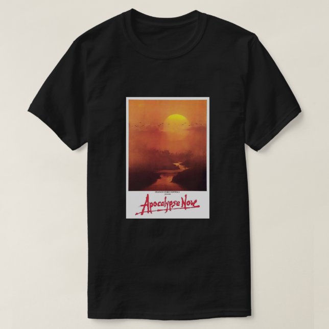 Camiseta APOCALYPSE NOW. Movie, Film, OLD Poster. ON WHITE. (Diseño del anverso)