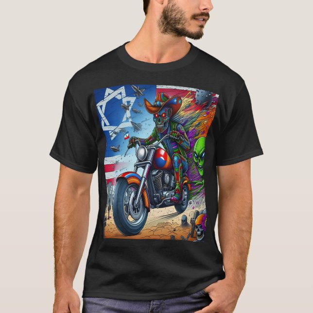 Camiseta Apocalyptic Rider on a Psychedelic Journey (Anverso)