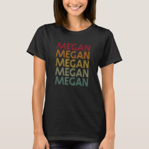 Camiseta Apodo de humor de nombre retro de Megan