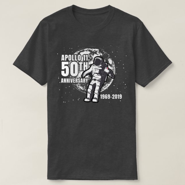 Camiseta Apolo 11 50° Aniversario de la Luna Astronauta  (Diseño del anverso)