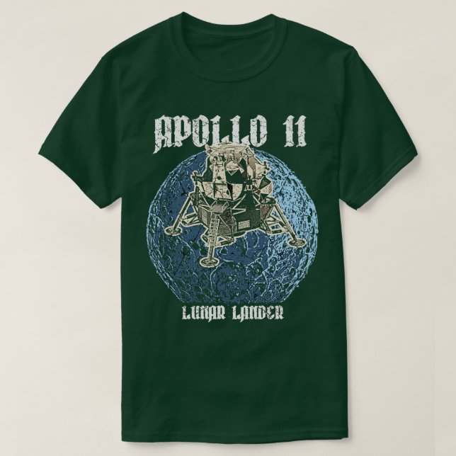 Camiseta Apolo 11 Moon Lander 8 (Diseño del anverso)