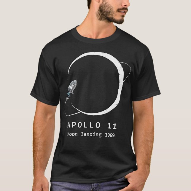 Camiseta Apolo 11 Moon Landing 1969 (Anverso)