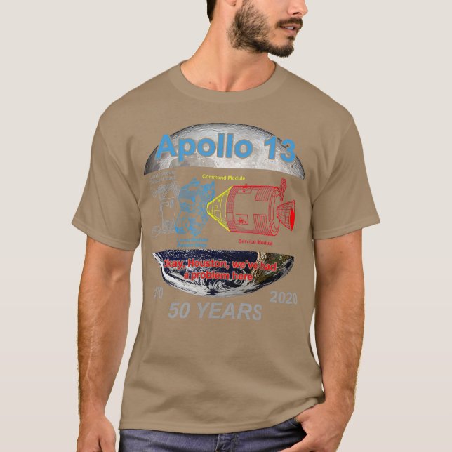 Camiseta Apolo 13 50 Aniversario de Houston tuvimos un (Anverso)