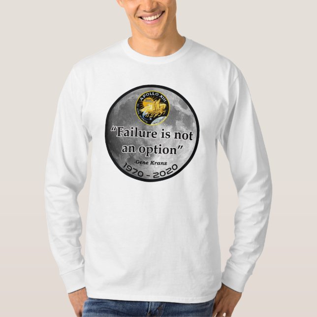 Camiseta Apolo 13 - El Fracaso No Es Una Opción (Anverso)