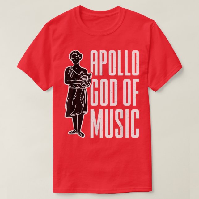 Camiseta Apolo Dios De La Música El Dios Griego Apolo El Mi (Diseño del anverso)