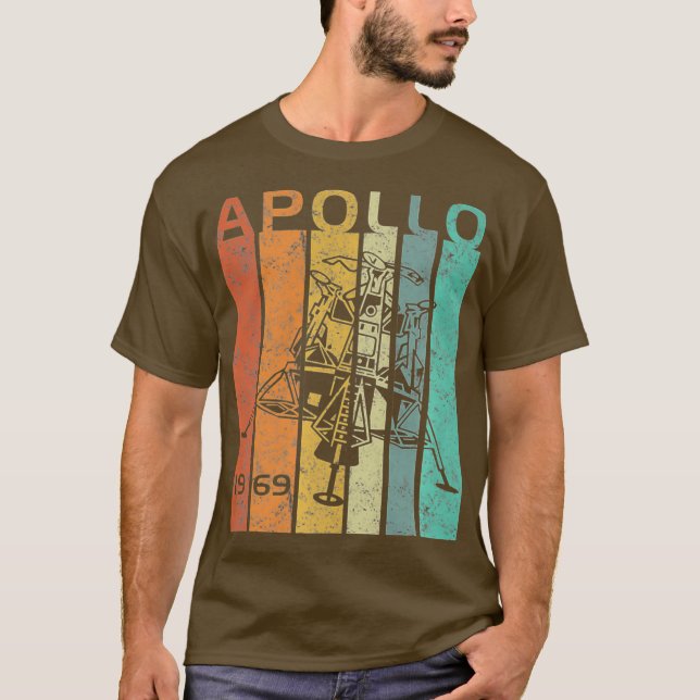 Camiseta Apolo Retro 11 50º Aniversario Aterrizaje de la Lu (Anverso)