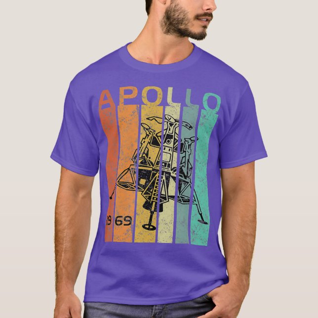 Camiseta Apolo Retro 11 50º Aniversario Aterrizaje de la Lu (Anverso)