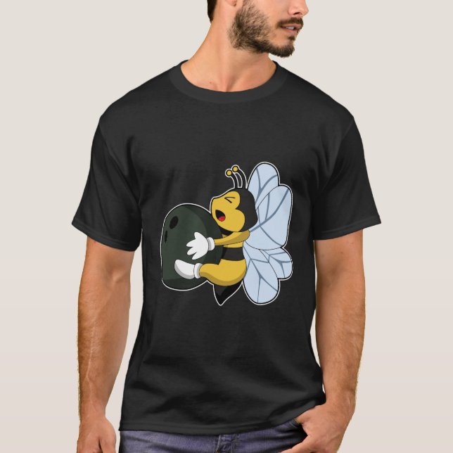Camiseta Apostar en el Bowling con bolas (Anverso)