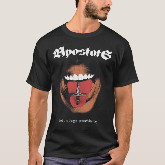 Camiseta Apostata - Diseño de Calzado oculto (Anverso)