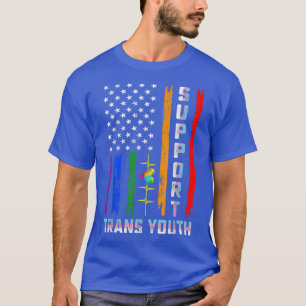 Camiseta Apoya a los jóvenes transexuales Bandera de EE.UU.