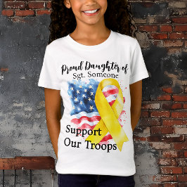 Camiseta Apoya a nuestras tropas Niños de la Cinta de Conci