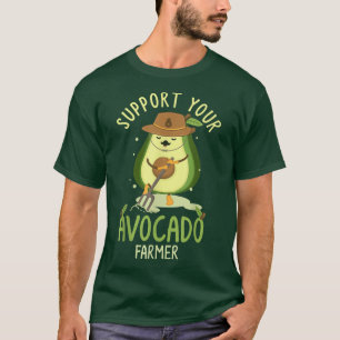 Camiseta Apoya a su agricultor de aguacates, cultivo de agu
