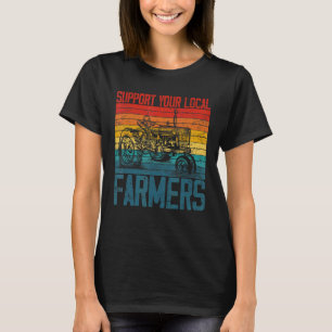 Camiseta Apoya a su agricultor local Guay Farming Retro Vin
