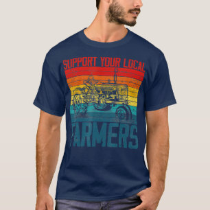 Camiseta Apoya a su agricultor local Guay Farming Retro Vin