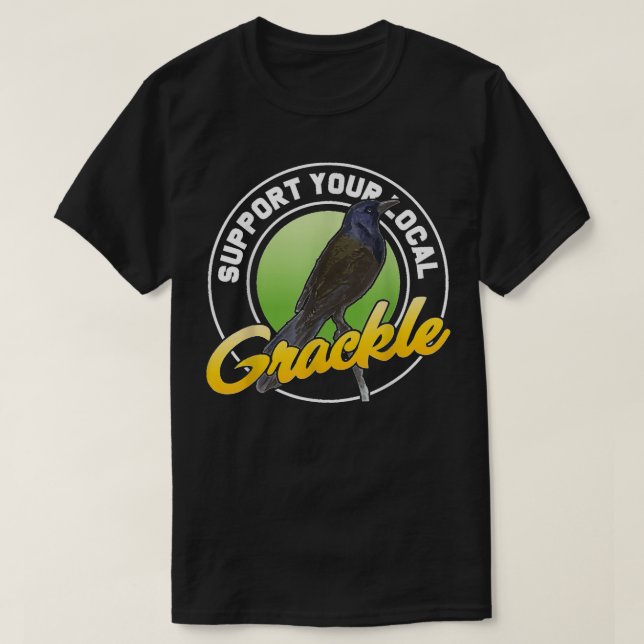 Camiseta Apoya a su Ave Pájaro Pájaro Local (Diseño del anverso)