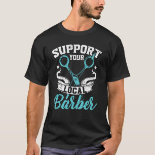 Camiseta Apoya a su Barbershop Hairstylista local