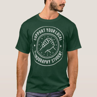 Camiseta Apoya a su estudiante de etnografía local