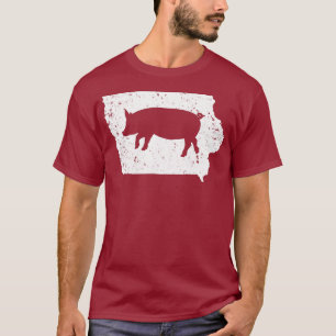 Camiseta Apoya a sus agricultores locales de Hog Iowa IA Pi