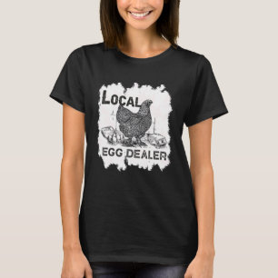 Camiseta Apoya a sus distribuidores locales de huevos blanq