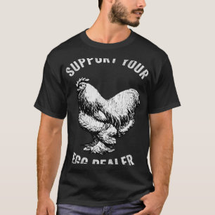 Camiseta Apoya a tu distribuidor de huevos Granjero de huev