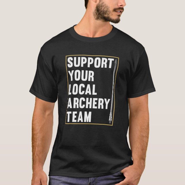 Camiseta Apoya a tu equipo local de arqueros Bowman Arco Ar (Anverso)