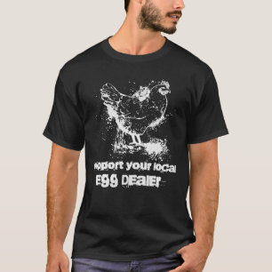 Camiseta Apoya a tu proveedor de huevos local Pollo Infla